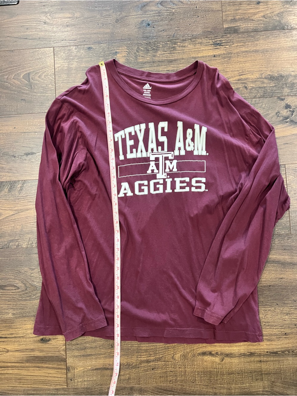 adidas Maroon Long Sleeve Texas A&M Aggies Tee